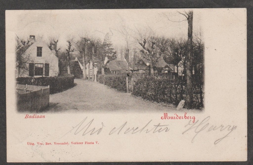 muiderberg dorpsgezicht, Verzenden, Voor 1920, Gelopen, Noord-Holland
