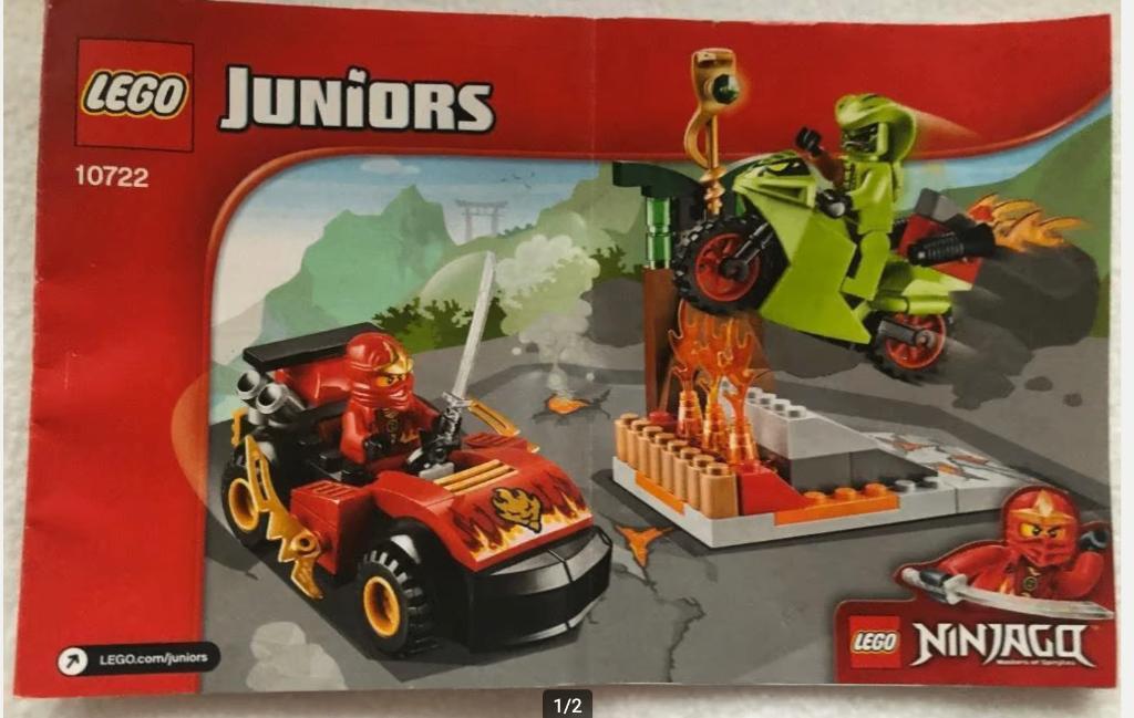 10722 lego juniors ninjago snake showdown, Ophalen of Verzenden, Gebruikt, Complete set, Lego