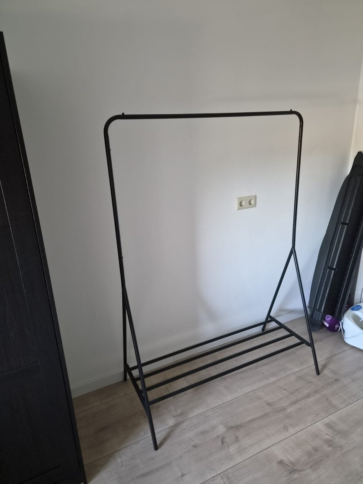Stalen kledingrek met schoenrek (110x160 cm), Ophalen, Zo goed als nieuw
