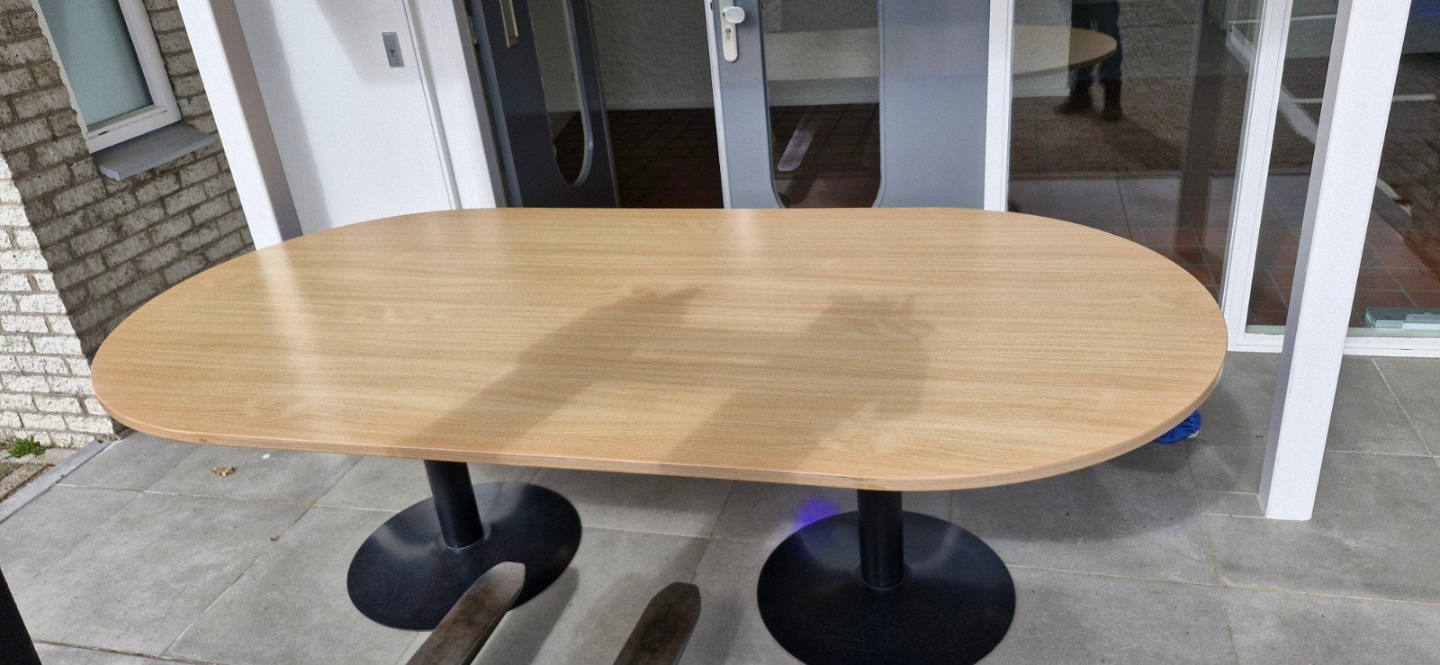 Grote eettafel/vergadertafel 240120x75, Huis en Inrichting, Ophalen, Eettafel vergadertafel, Gebruikt, 100 tot 150 cm