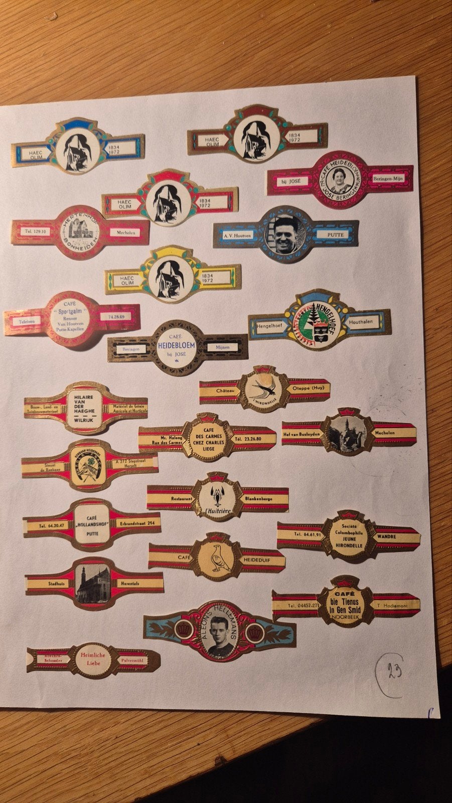 Sigarenbanden, Ophalen, Zo goed als nieuw, Sigarenbandjes