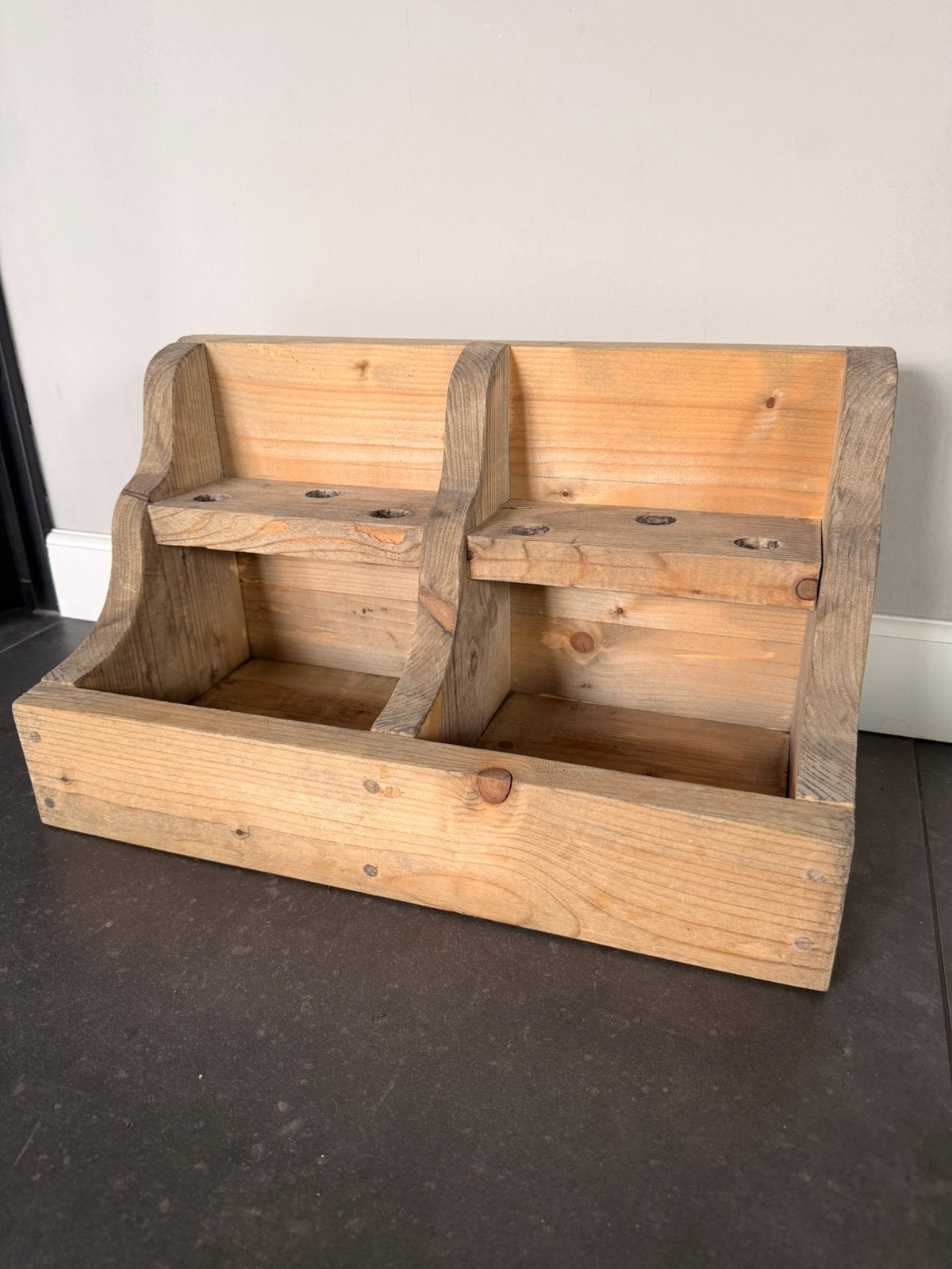 Houten gruttersbak, Bruin, Zo goed als nieuw, Minder dan 100 cm, 25 tot 50 cm