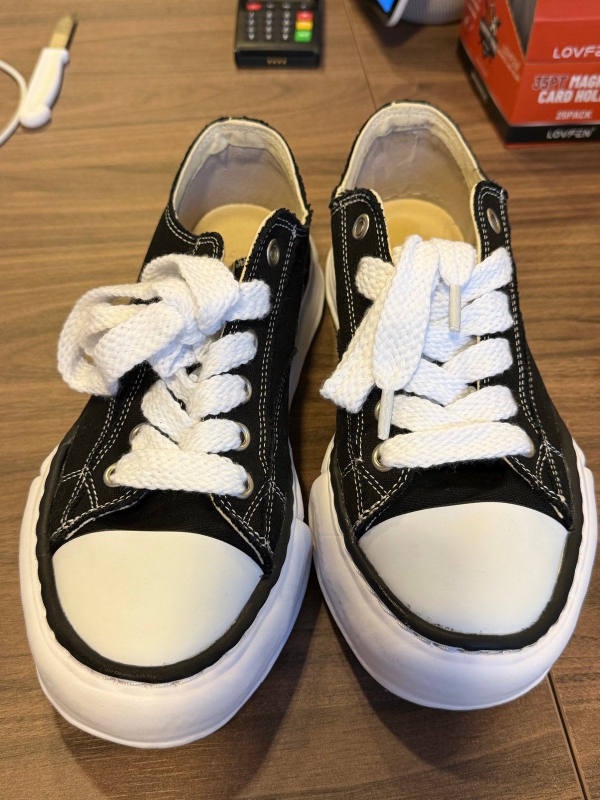 Maison Mihara Yasuhiro Sneakers - Zwart, Maat 41, Kleding | Dames, Ophalen of Verzenden, Zo goed als nieuw, Zwart, Sneakers of Gympen