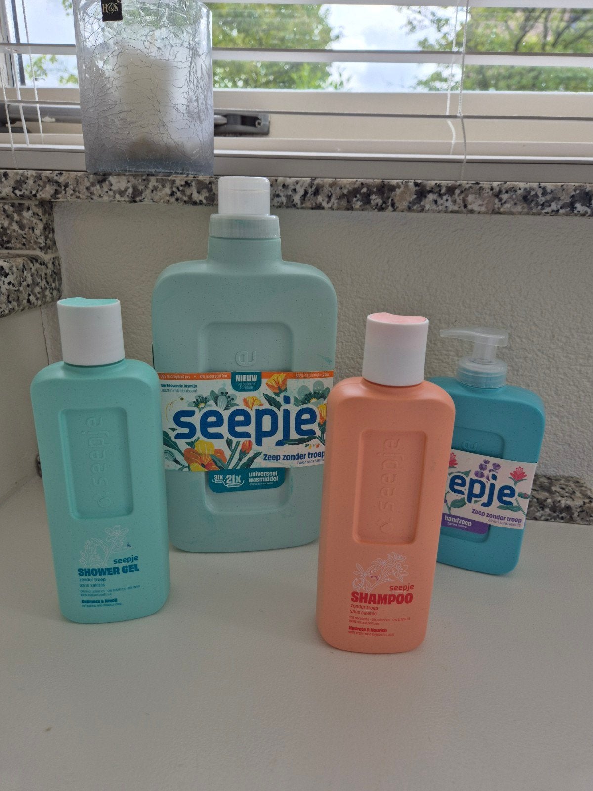 Seepje Pakket: Handzeep, Shampoo, Douchegel & Wasmiddel, Ophalen, Nieuw