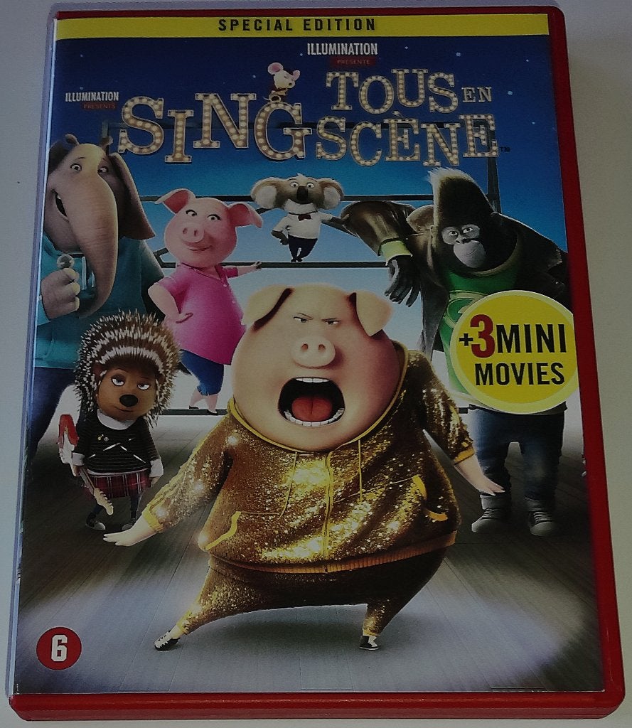 Dvd *** SING *** Special Edition, Speciale editie, Nederlands, Ophalen of Verzenden, Zo goed als nieuw
