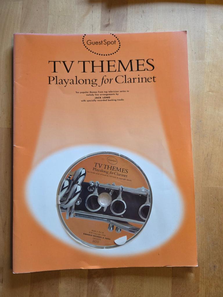TV Themes Playalong for Clarinet - Nieuw met CD, Muziek en Instrumenten, Bladmuziek, Filmmuziek en Soundtracks, Nieuw, Ophalen of Verzenden
