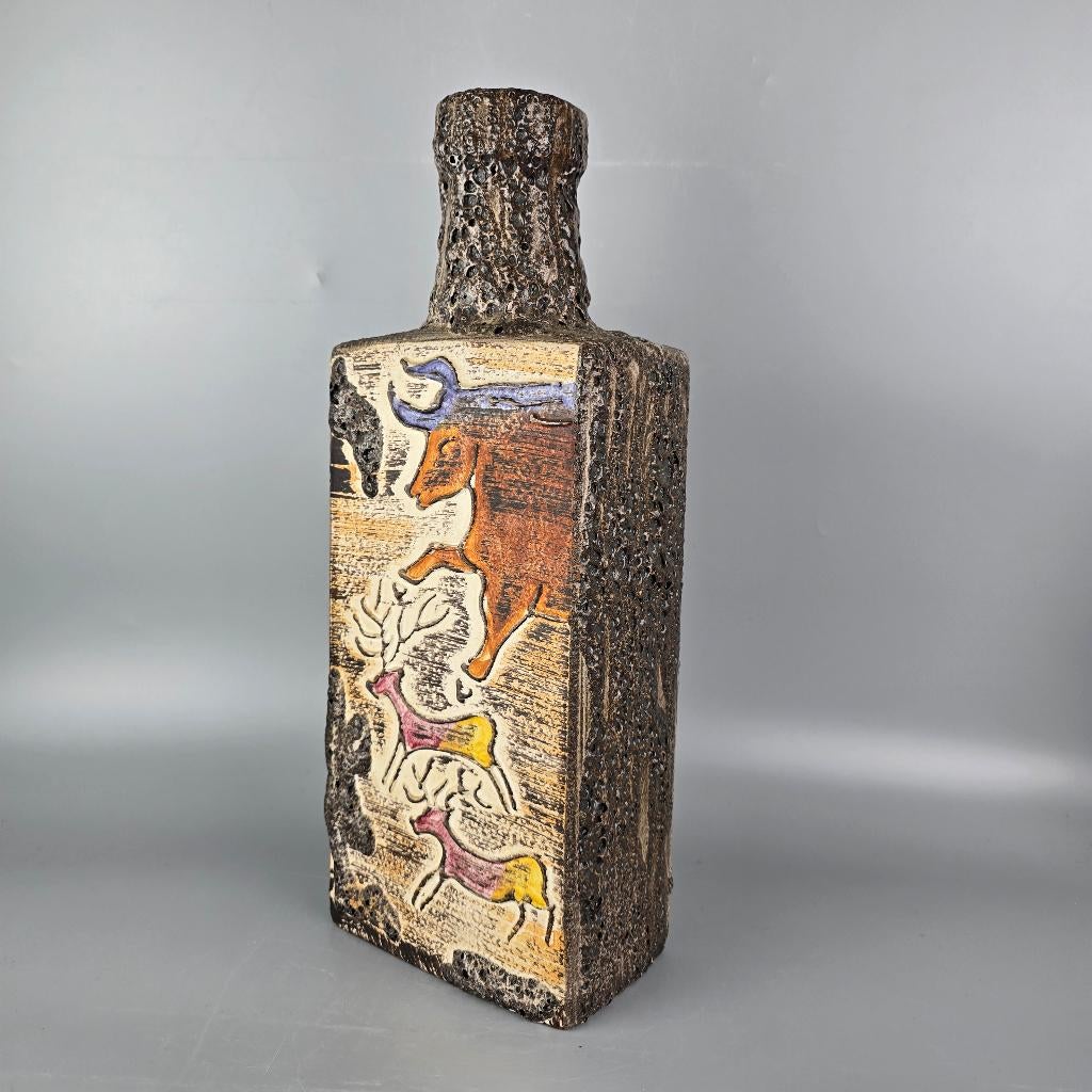West-Duitse Fat Lava vaas. Scheurich 281-49. Montignac, Ophalen of Verzenden