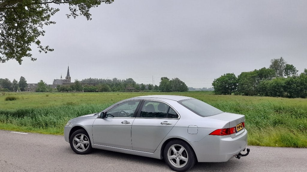 Zeldzame liefhebbersauto Honda Accord 2.0 I Sedan 2005 Grijs, Auto's, 1998 cc, Zwart, 4 cilinders, Stoelverwarming