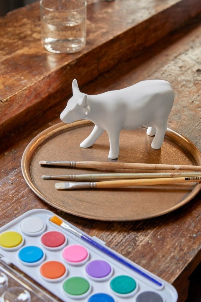 Nieuw Cow Parade koe Paint Your Own Cow medium., Ophalen of Verzenden, Beeld