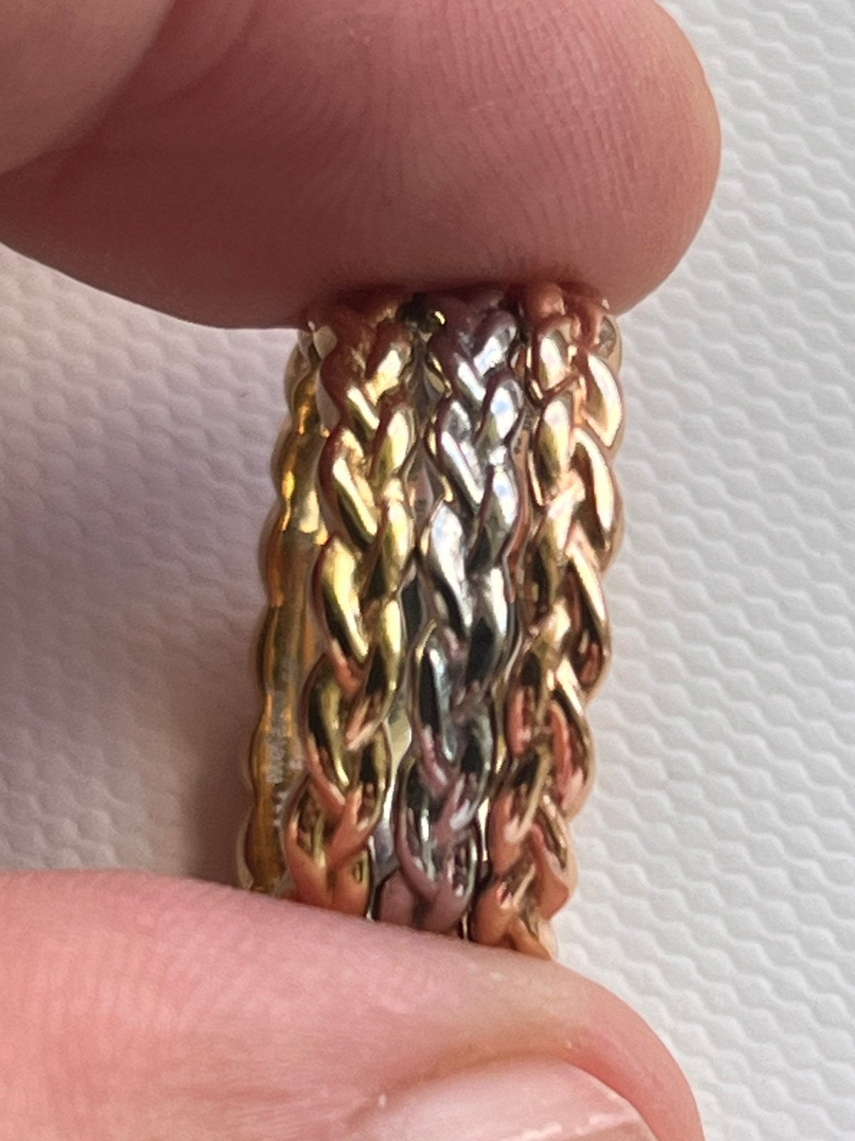 Friends Braided Basket Ringen Set, Ophalen of Verzenden, Zo goed als nieuw, Goud, Dame