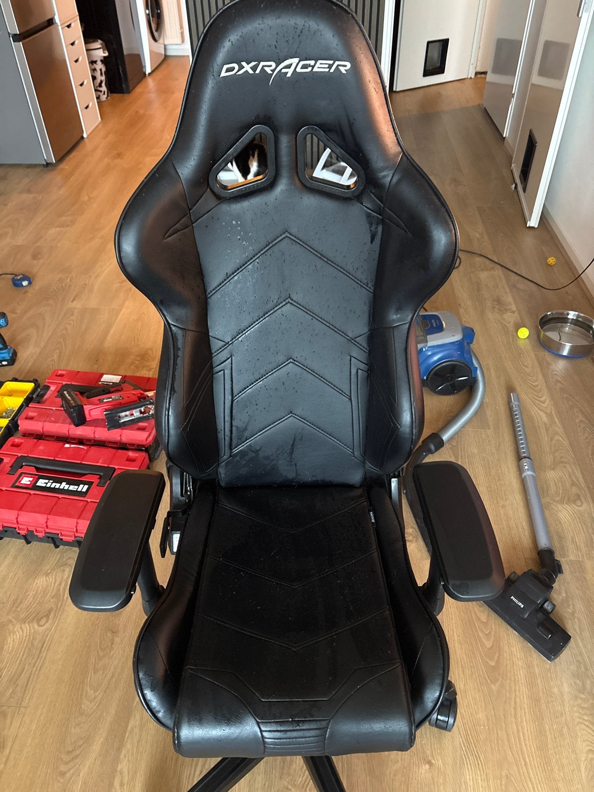 DXRacer Gaming Stoel - Gebruikt met gebreken, Huis en Inrichting, Ophalen, Gebruikt, Zwart, Gaming bureaustoel