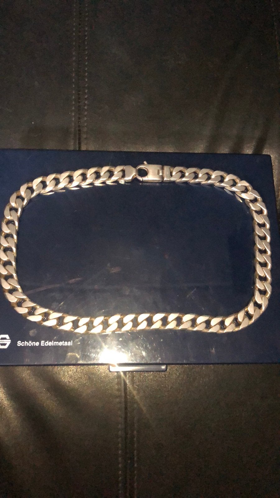 925. Zilveren Cuban Link ketting 325gr, Sieraden, Tassen en Uiterlijk, Ophalen of Verzenden, Gebruikt, Zilver, Zilver