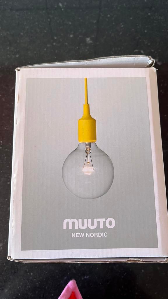 Muuto E27 pendant lamp geel, Ophalen, Zo goed als nieuw, Minder dan 50 cm