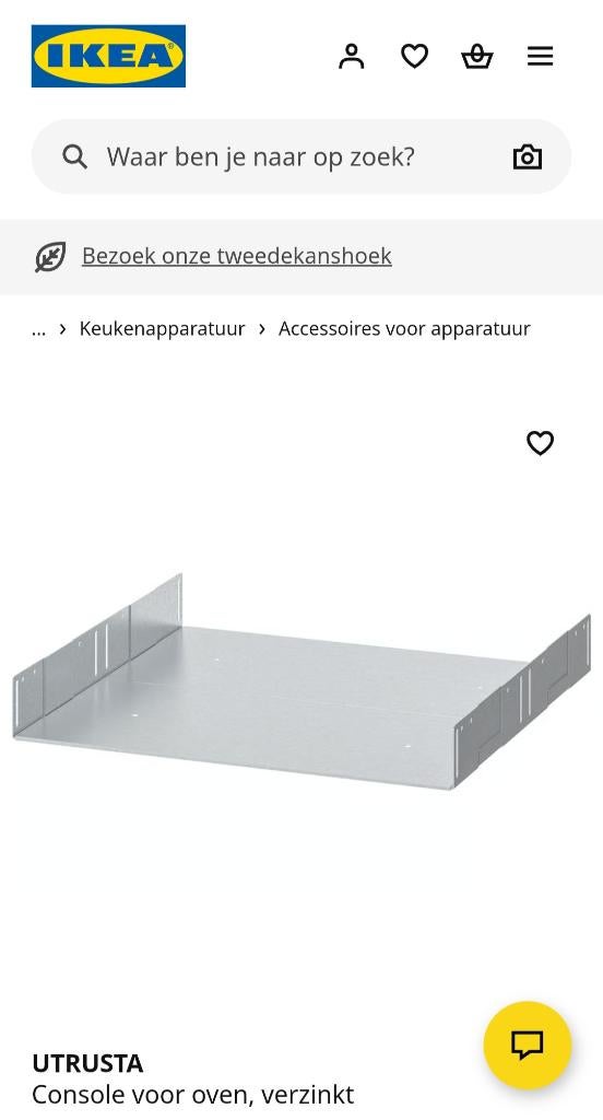 Utrusta console voor oven, Ophalen, Nieuw, 50 tot 100 cm, Minder dan 100 cm