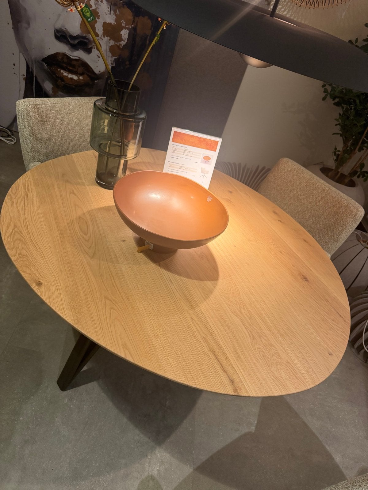 Nieuwe Dykk Eettafel van eikenhout - Organisch rond, Huis en Inrichting, Ophalen, 100 tot 150 cm, Eikenhout, Nieuw