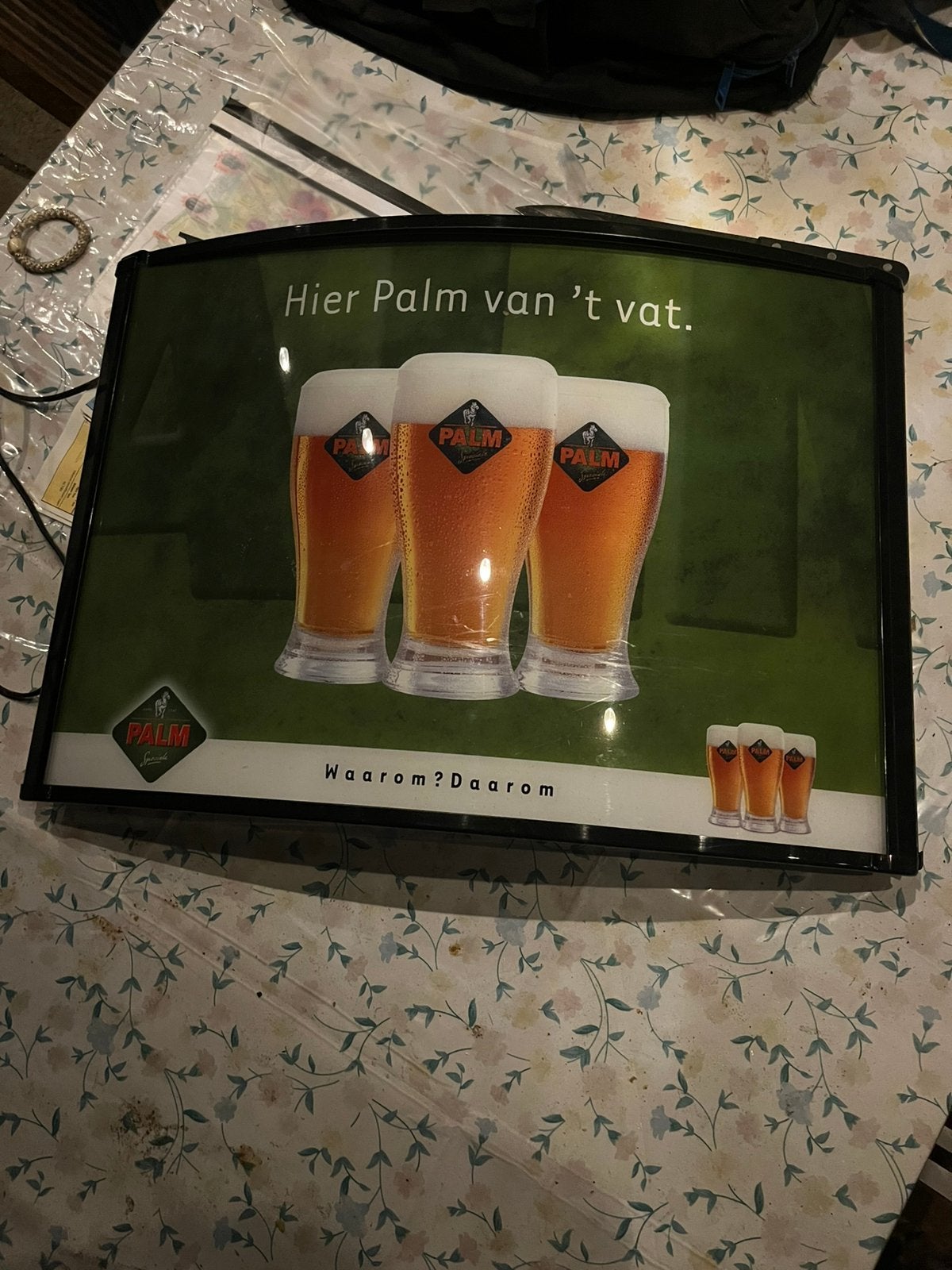 PALM horeca verlichting LED, Ophalen of Verzenden, Zo goed als nieuw, Reclamebord, Plaat of Schild, Palm