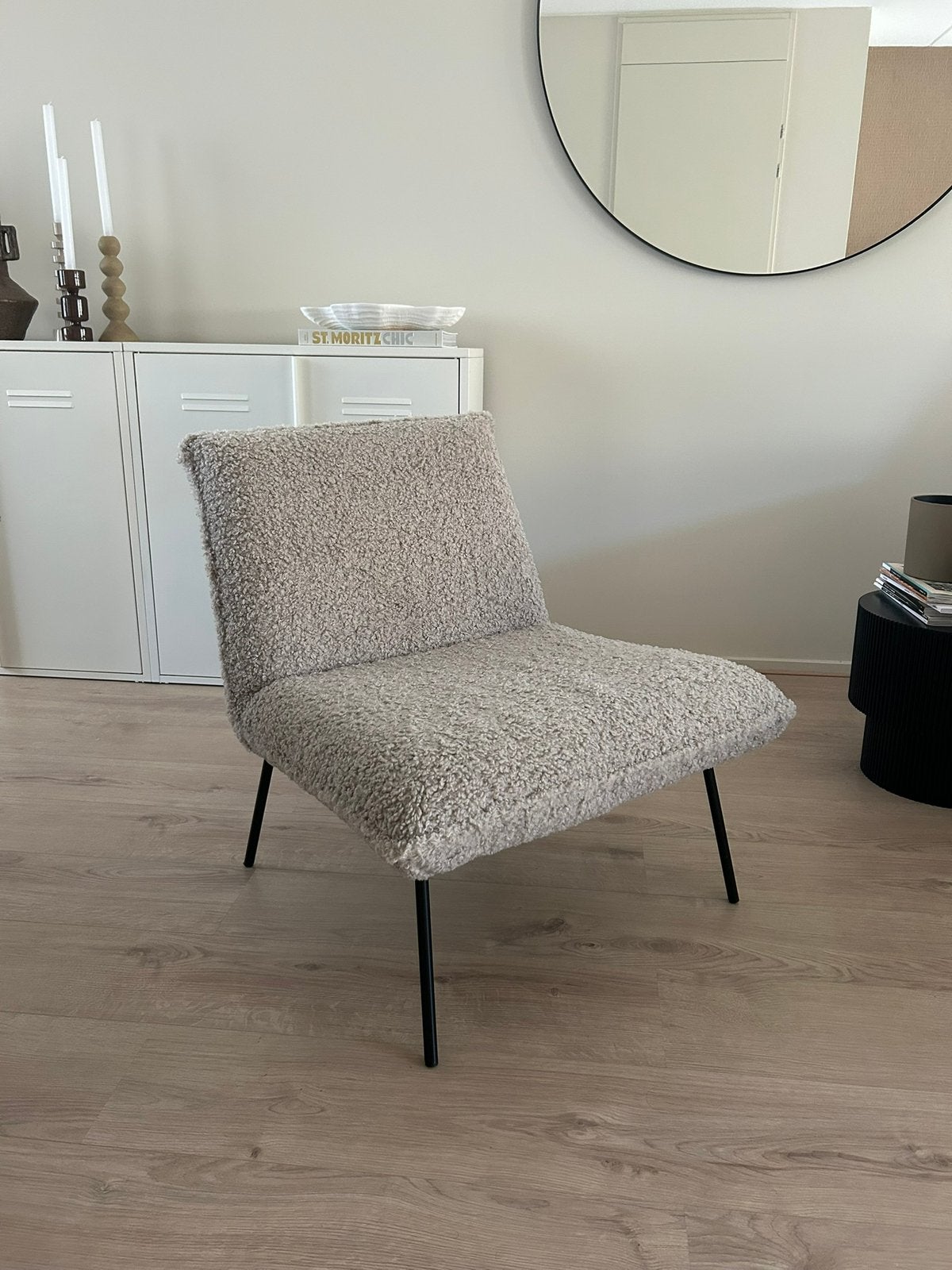 Fluffy/teddy fauteuil Kwantum - Zo goed als nieuw, Ophalen, 75 tot 100 cm, Zo goed als nieuw, Stof