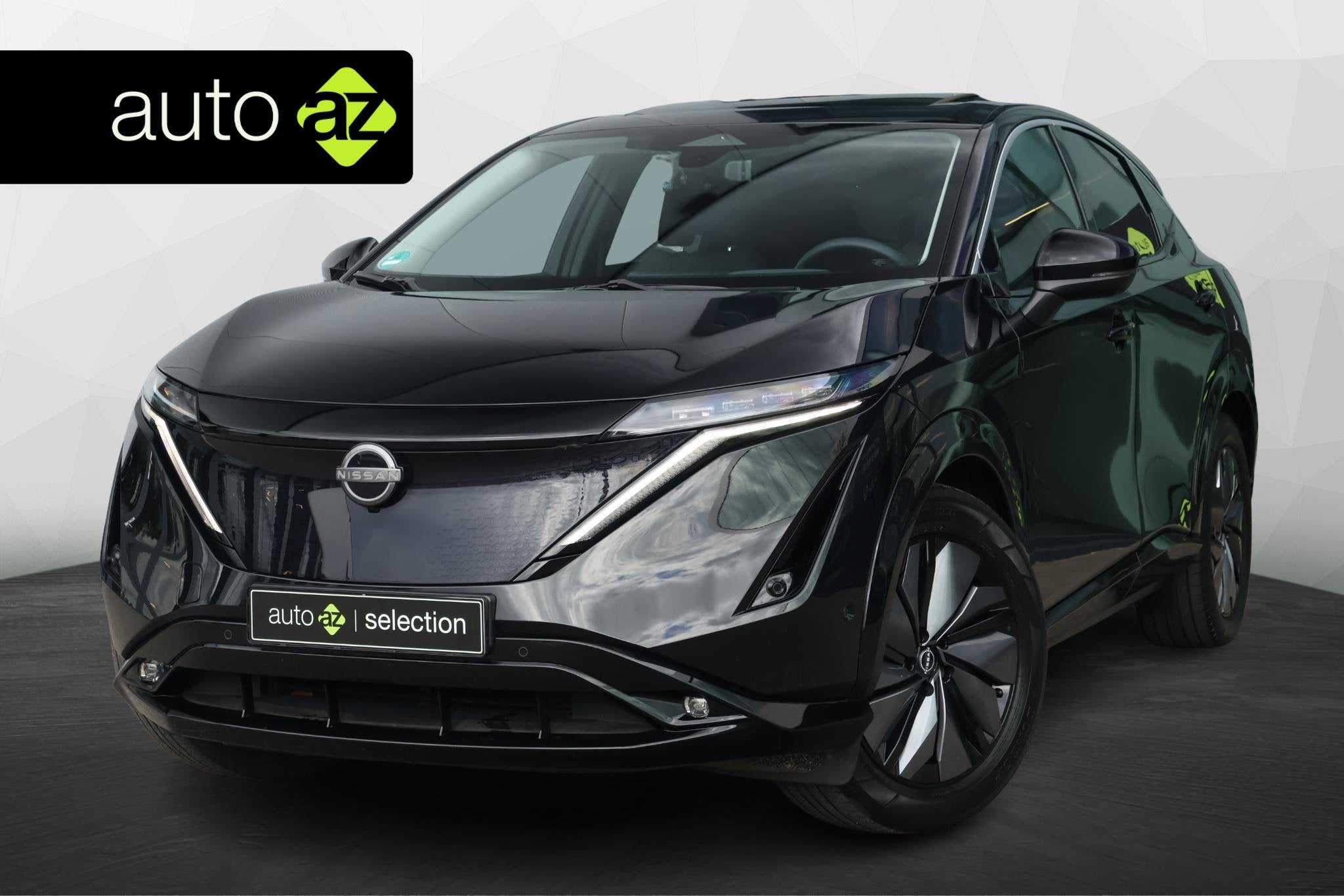 Nissan Ariya Evolve 91 kWh / SoH 98% / Pano / Dashcam / Memo, Gebruikt, 110 €/maand, Zwart, Ariya