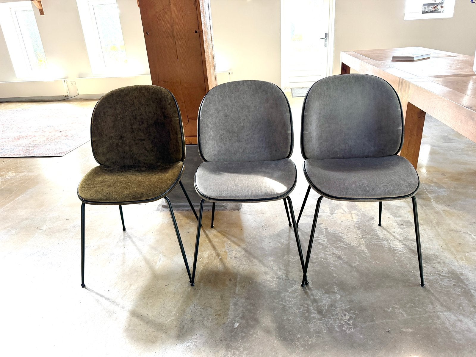 Gubi Beetle stoelen - 3 stuks in verschillende kleuren, Ophalen, Gebruikt, Overige kleuren, Vier
