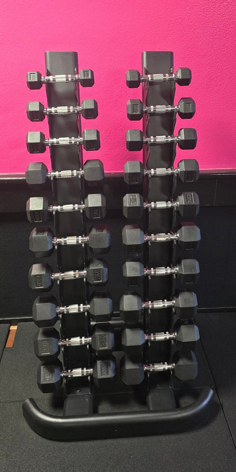 Complete RXD Gear dumbbellset 1–10 kg incl. opbergrek, Ophalen, Zo goed als nieuw, Benen, Dumbbell