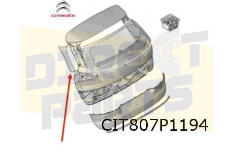 Citroën C4 SpaceTourer zijpaneel achterklep Rechts Origineel, -, Nieuw, Ophalen of Verzenden, Achter
