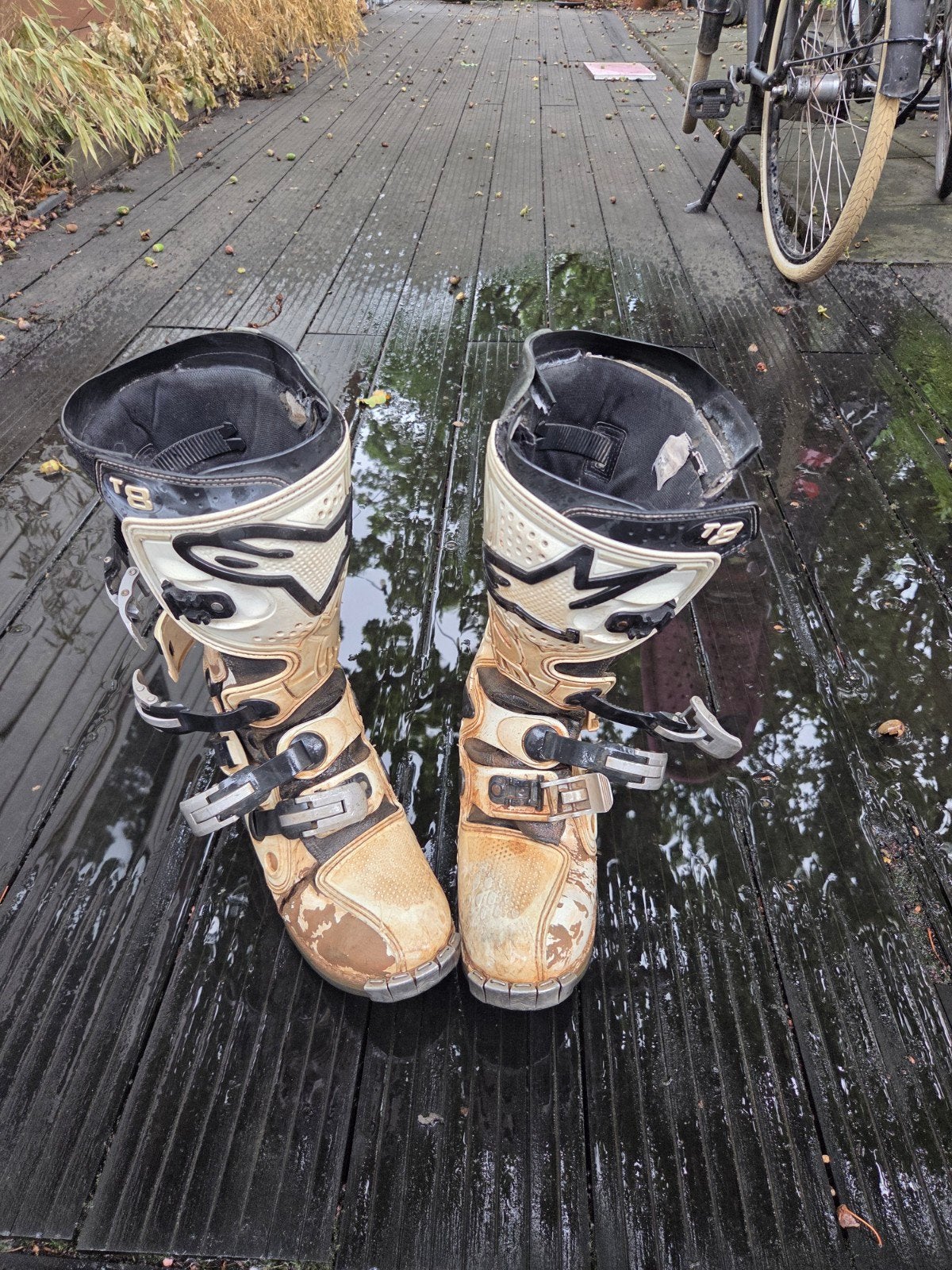Alpine T8 Motorlaarzen Crosslaarzen Maat 46 Robuust, Motoren, Ophalen of Verzenden, Tweedehands, Heren, Alpinestars