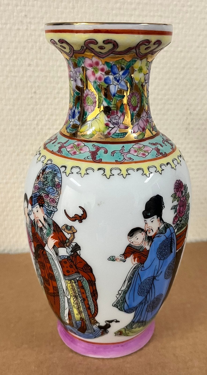 Chinese porseleinen vaas met tekst, Antiek en Kunst, Antiek | Porselein, Ophalen of Verzenden