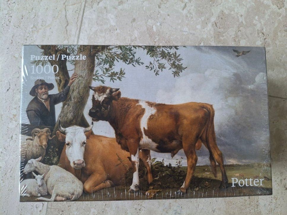 Paulus Potter De Stier legpuzzel 1000 stukjes nieuw, Ophalen of Verzenden, 500 t/m 1500 stukjes, Nieuw, Legpuzzel