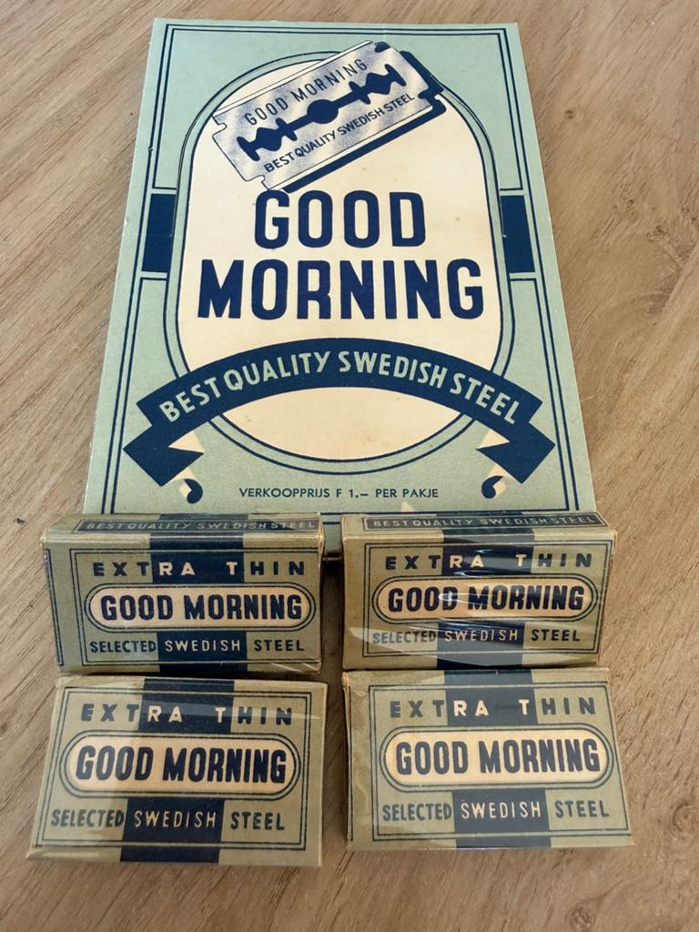 Scheermesjes oud Goodmorning, Ophalen of Verzenden, Zo goed als nieuw