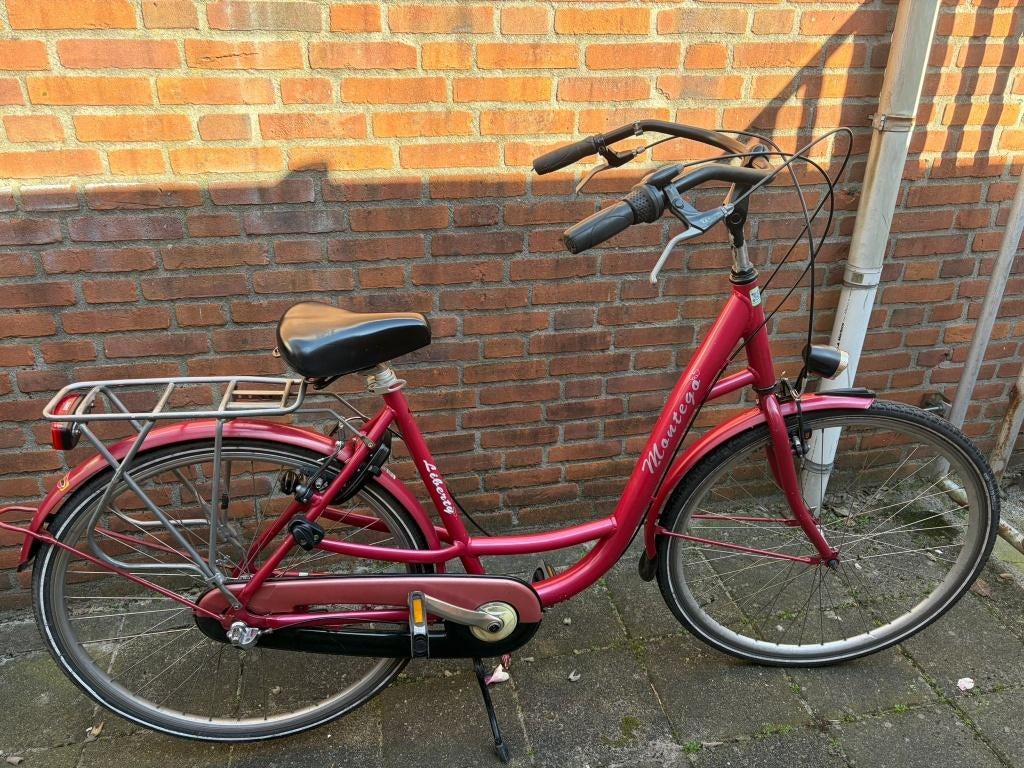 Roze montego fiets met versnelling, Fietsen en Brommers, Fietsen | Dames | Damesfietsen, Gebruikt, Versnellingen, 50 tot 53 cm