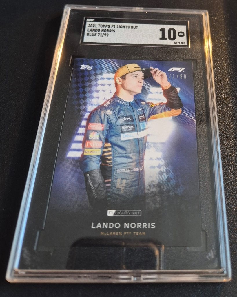 Lando Norris Blue /99 SGC 10, Verzamelen, Automerken, Motoren en Formule 1, Verzenden, Nieuw, Formule 1