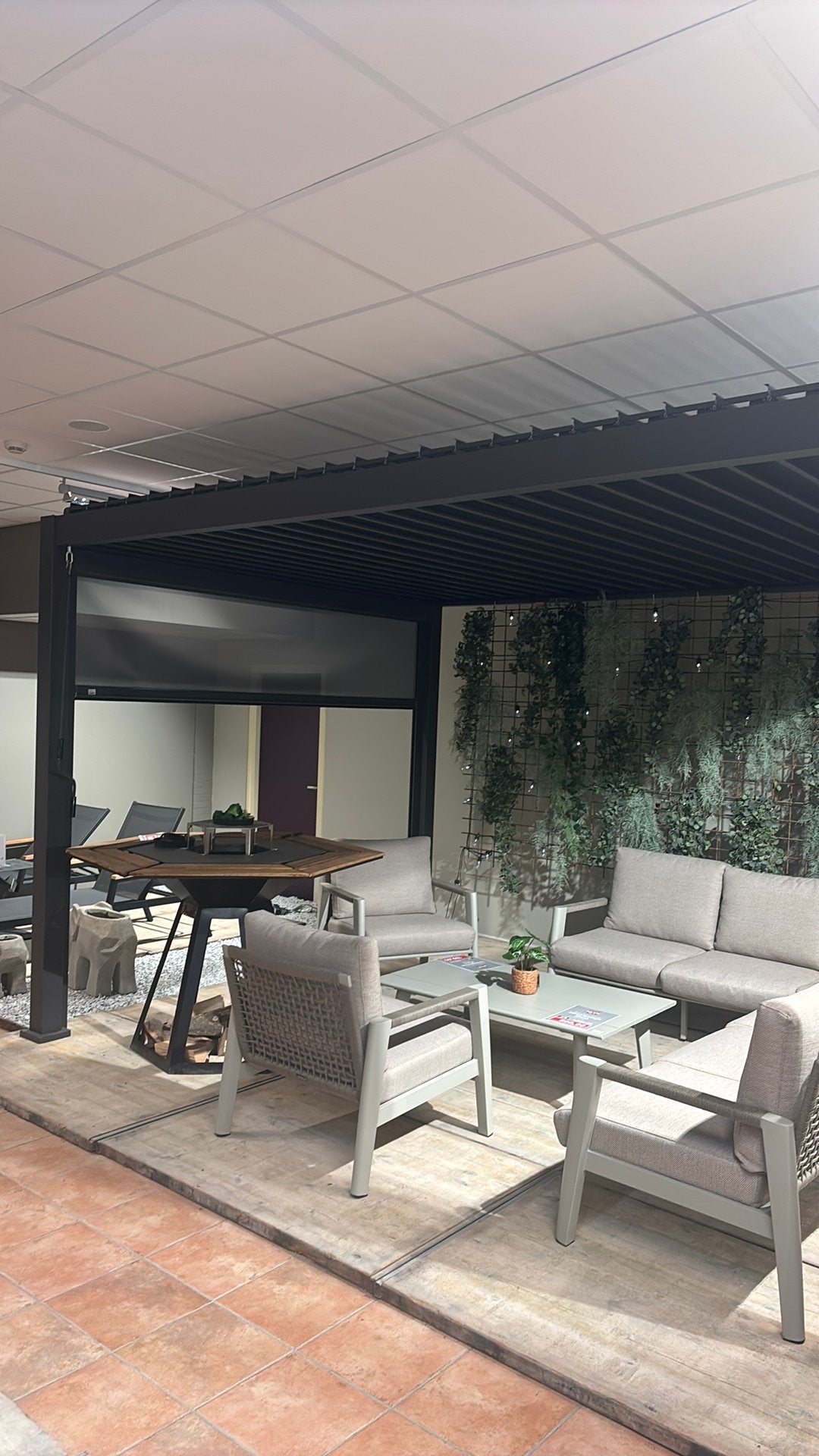 Overkapping showroom model - Aluminium/Staal - Apeldoorn, Tuin en Terras, Ophalen, Zo goed als nieuw, Veranda