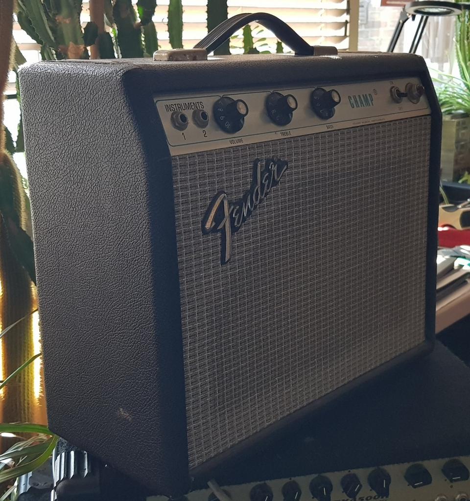 Fender Champ 6-Watt 1x8" Guitar Combo 1973, Ophalen, Zo goed als nieuw, Minder dan 50 watt
