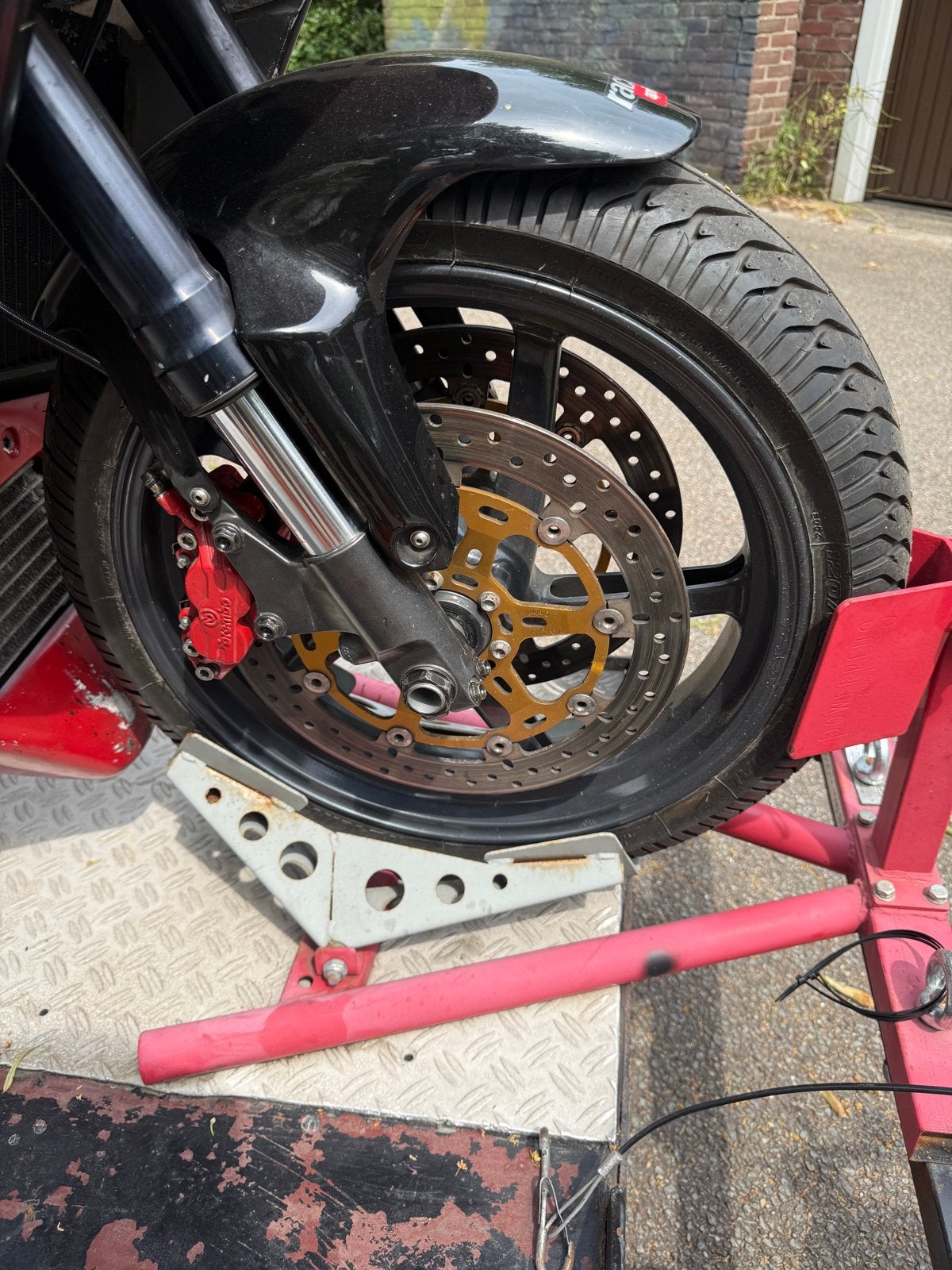 Voorvork Aprilia RSV Mille Gen1 compleet met kroonplaat, Ophalen of Verzenden, Gebruikt