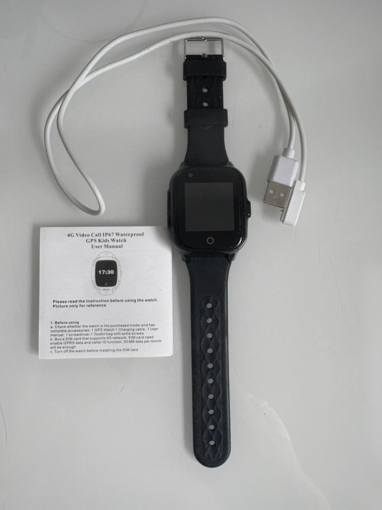 GPS Kinderhorloge, Ophalen of Verzenden, Zo goed als nieuw, Zwart, Jongen of Meisje