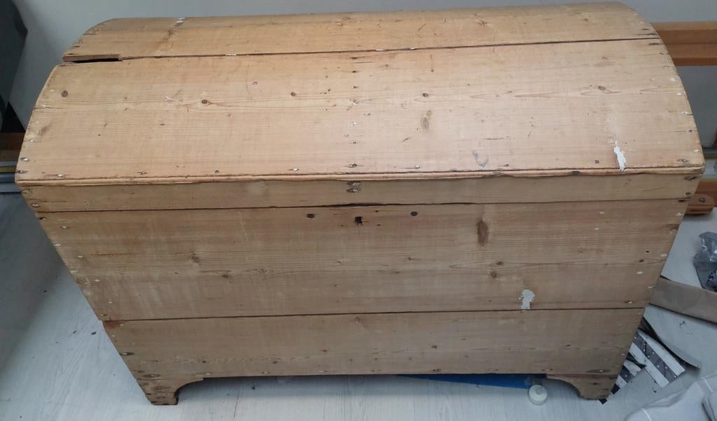Ouderwetse grote dekenkist - 99x48x73 cm, Ophalen