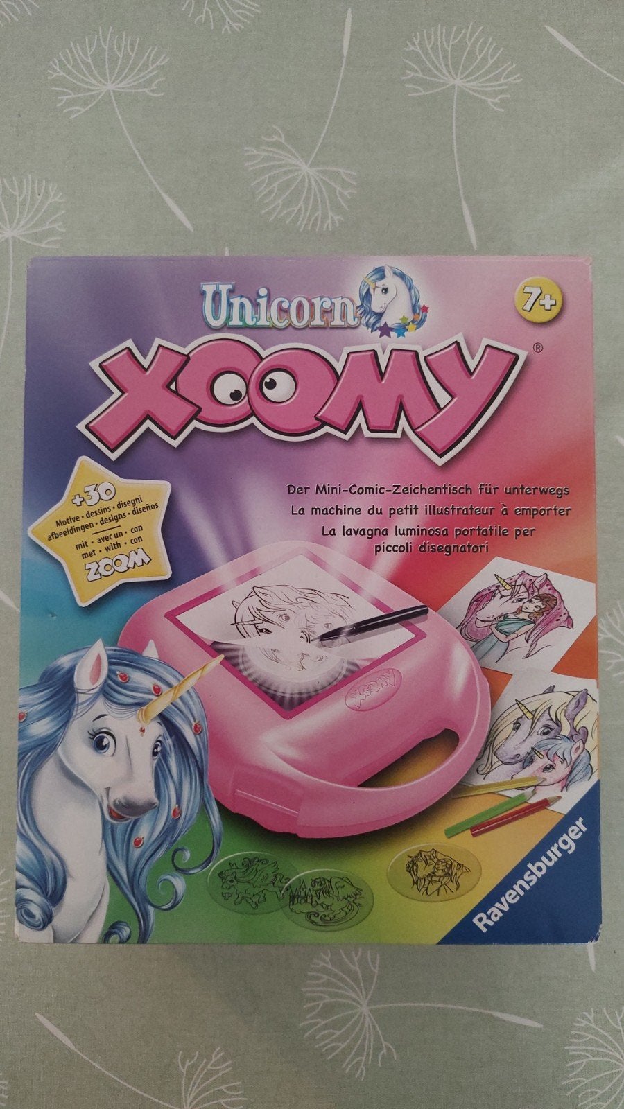 Xoomy Unicorn Kinder Tekentafel met 20 Afbeeldingen, Ophalen of Verzenden, Zo goed als nieuw, Knutselen, Met licht