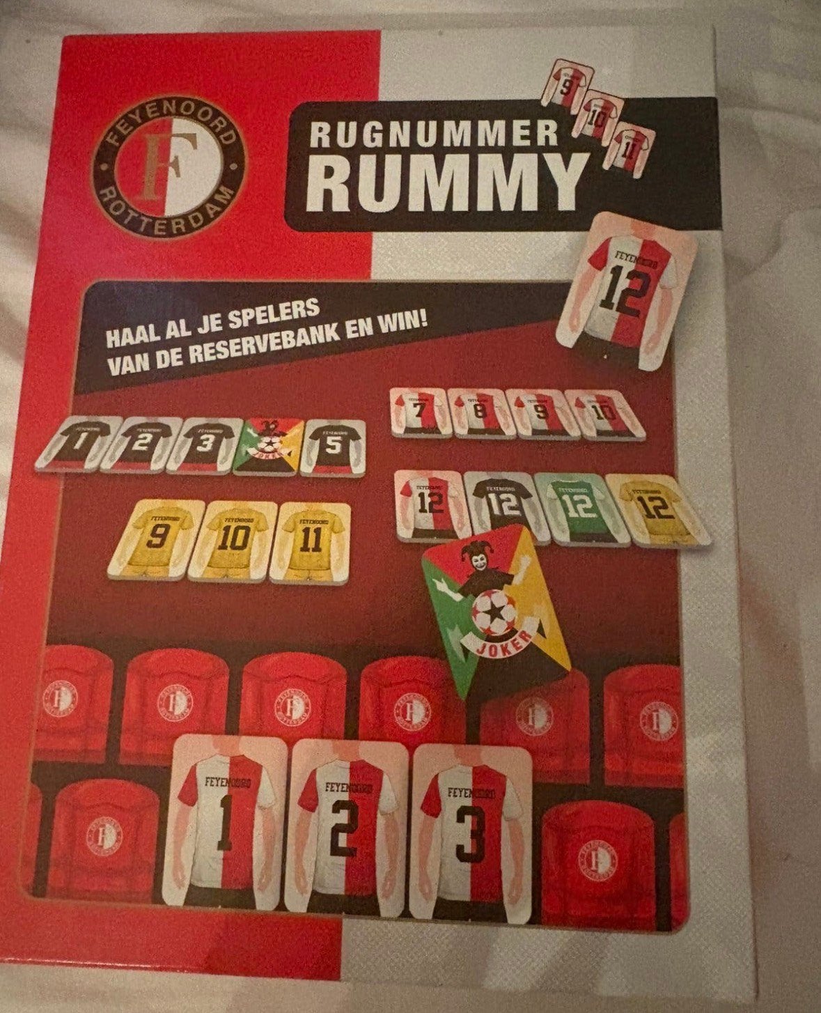 Rummikub Feyenoord, Drie of vier spelers, Verzenden, Zo goed als nieuw