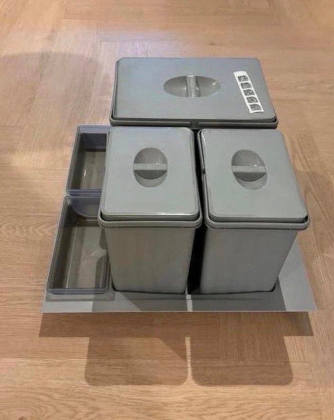 Nieuw Bruynzeel Afvalscheidingssysteem, Huis en Inrichting, Woonaccessoires | Prullenbakken, Ophalen, Kunststof, Nieuw, 20 tot 30 liter