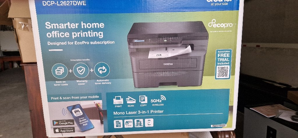 Nieuwe Brother DCP-L2627DWE All-in-one zwart-wit laserprintr, All-in-one, Nieuw, Ophalen of Verzenden, Brohter