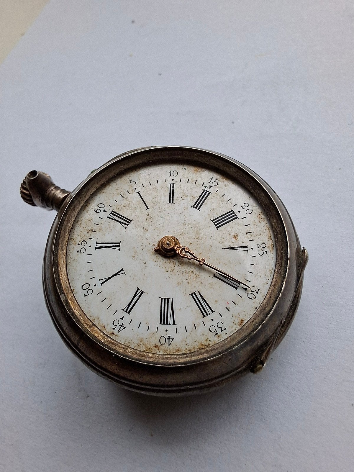 Zakhorloge Remontoir Cylindre 6 Rubis., Ophalen of Verzenden, Staal, Overige merken