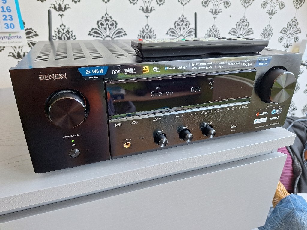 Denon DRA-800H Stereo Receiver met HEOS en HDMI, Audio, Tv en Foto, Versterkers en Receivers, Ophalen, Zo goed als nieuw, 60 tot 120 watt