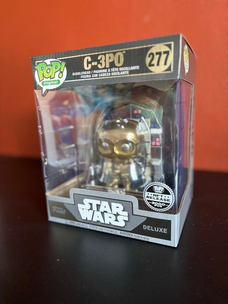Funko Pop! Star Wars C-3PO Deluxe #277 NFT Release, Verzamelen, Poppetjes en Figuurtjes, Ophalen of Verzenden, Nieuw