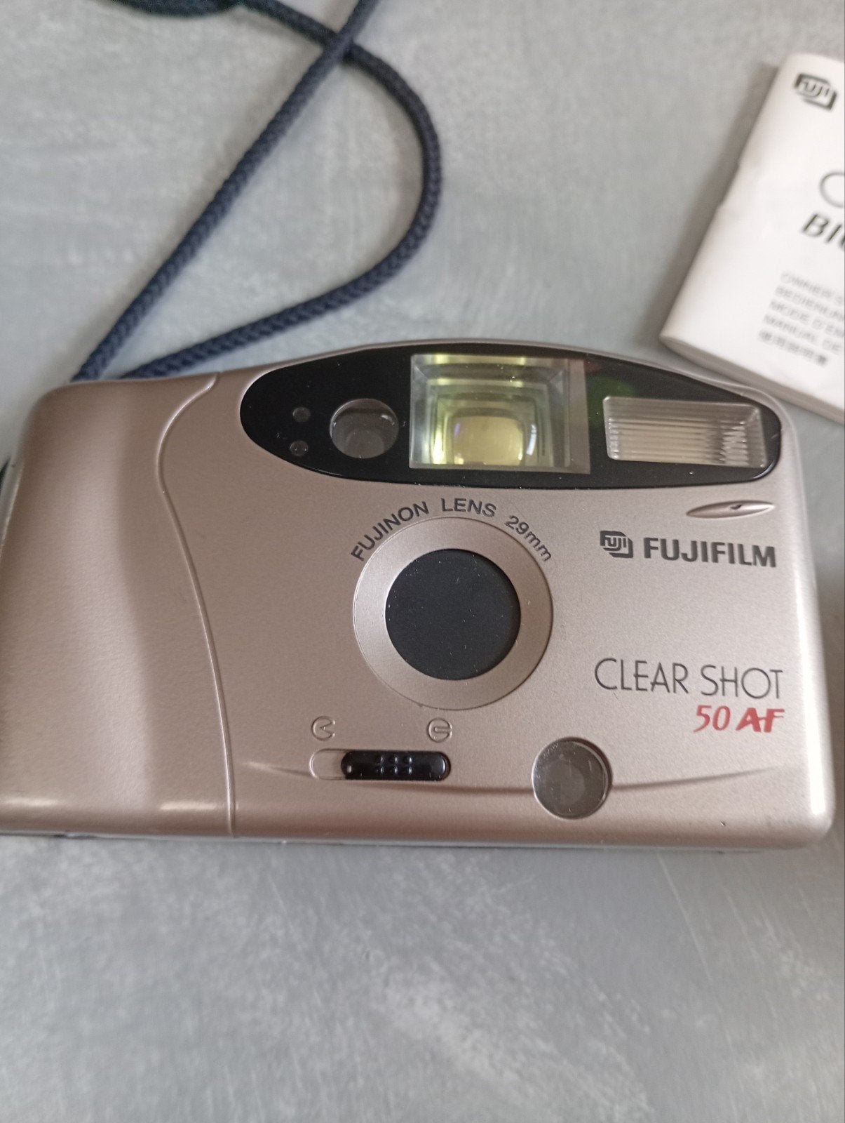 Fujifilm Clear Shot 50 AF Compact Camera met Agfacolor film, Ophalen of Verzenden, Gebruikt, Compact, Fuji