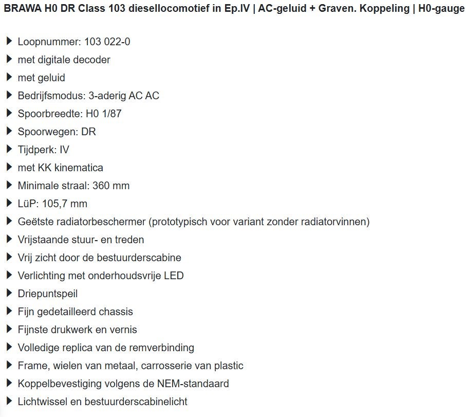 H0 Locomotief AC, Overige merken, Wisselstroom, Locomotief, Nieuw