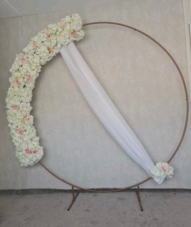 Cirkelboog + Bloemstuk backdrop € 60, Ophalen of Verzenden, Versiering, Geboorte of Huwelijk