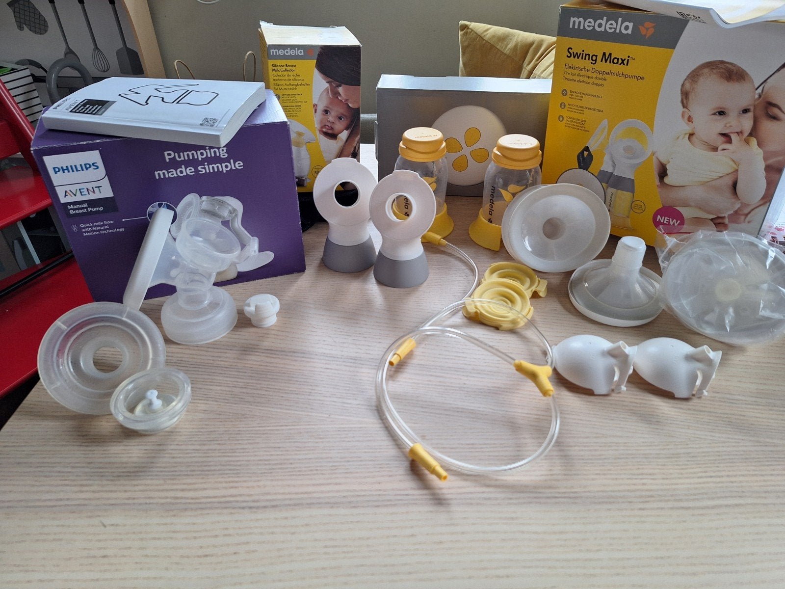 Medela swing maxi dubbele elektrische borstkolf plus extra, Ophalen of Verzenden, Borstkolf