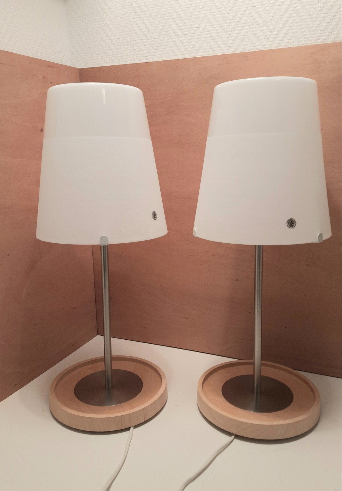 Ikea tafellamp basisk xl B0403 groot model,zie beschrijving, Ophalen of Verzenden, Zo goed als nieuw, Glas