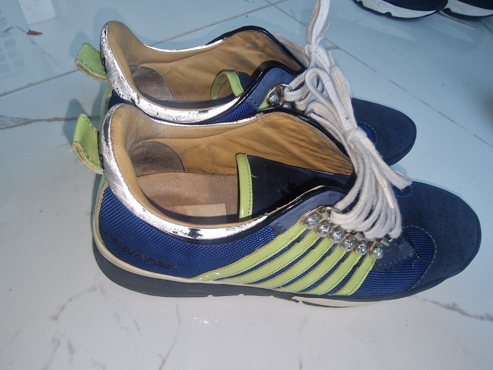 Dsquared2 Sneakers - Blauw/Geel, Blauw, Ophalen of Verzenden, Sneakers of Gympen, Dsquared2