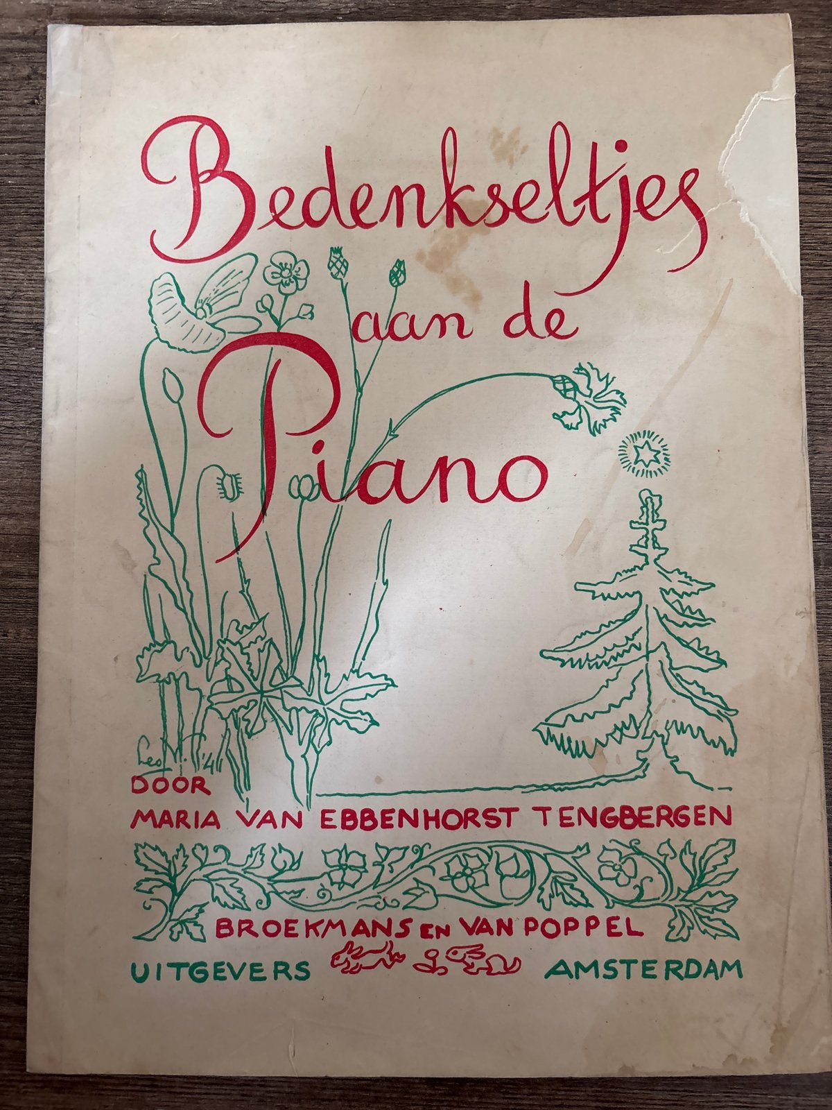 Bedenkseltjes aan de Piano - Maria van Ebbenhorst Tengbergen, Gebruikt, Klassiek, Overige soorten, Ophalen of Verzenden